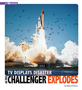 TV DISPLAYS DISASTER AS THE CHALLENGER EXPLODES