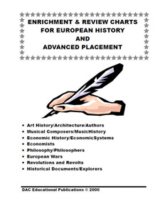 ENRICHMENT AND REVIEW CHARTS FOR EUROPEAN HISTORY AND ADVANCED PLACEMENT*