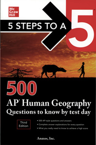 500 AP* HUMAN GEOGRAPHY QUESTIONS TO KNOW BY TEST DAY