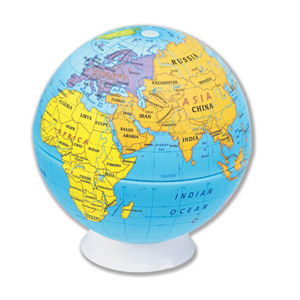 9″ GLOBE, 4TH GRADE EXPLORING WHERE AND WHY
