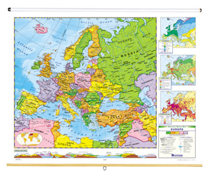 NYSTROM POLITICAL-RELIEF CONTINENTS MAP SETS
