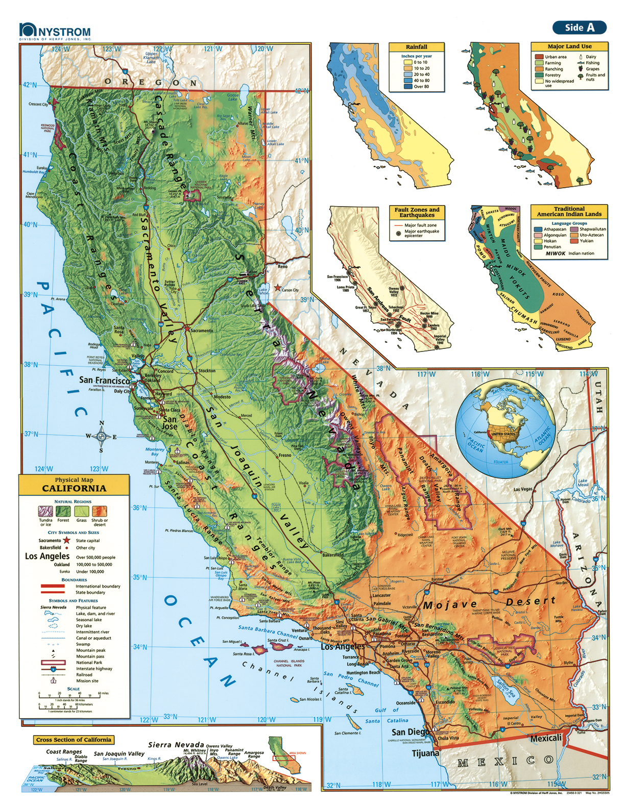 CALIFORNIA DESK MAP