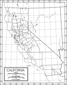 CALIFORNIA OUTLINE MAP - Social Studies